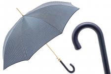 PASOTTI зонт-трость механический raso 1408/34 pelle blu