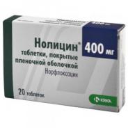 Нолицин таблетки п.о. 400мг n20
