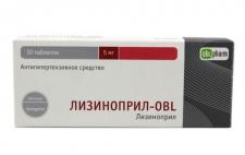 Лизиноприл-obl таблетки 5мг n30